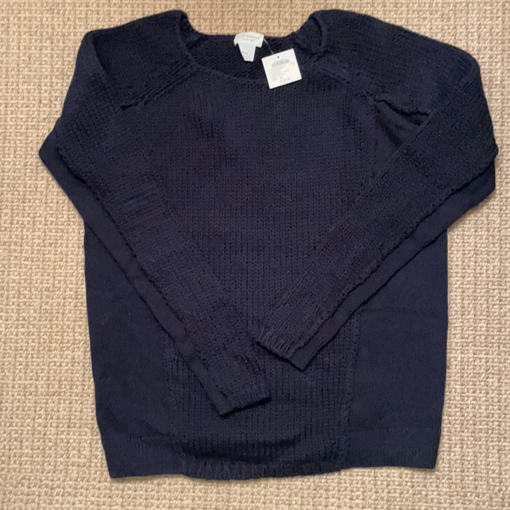 Club Monaco Italian Yarn Navy Sweater NWT